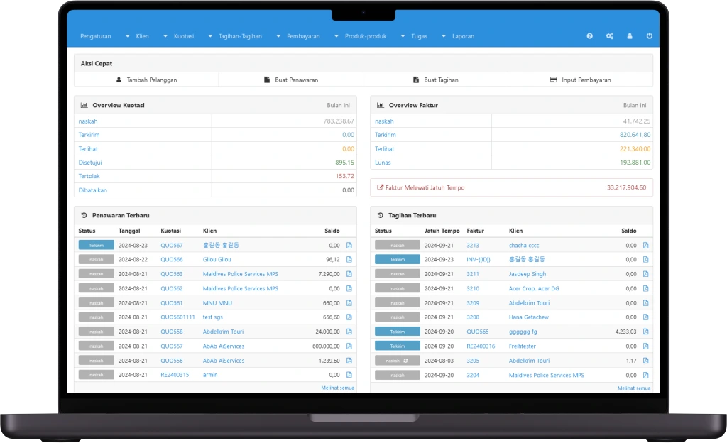 Software Pembuat Invoice desktop